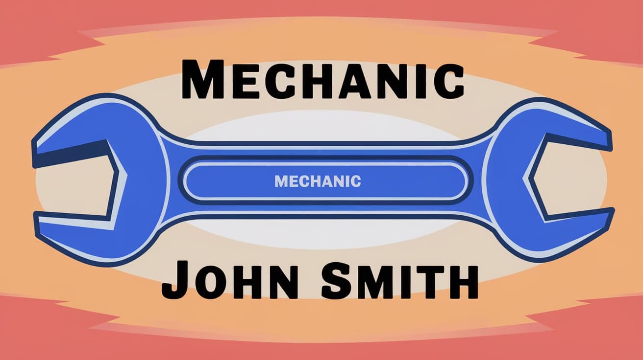 Mechanic Business Card Ideas
